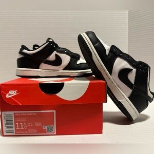 Nike Dunk Low Black White Panda Pandas size 11.5c